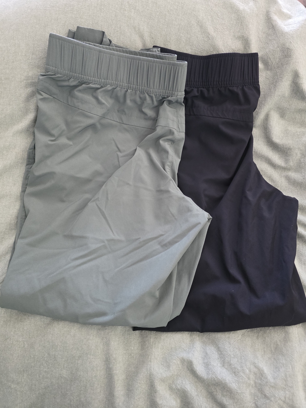 *BUNDLE* Eddie Bauer Traveler Ankle Pant, Mineral Green and Black, L